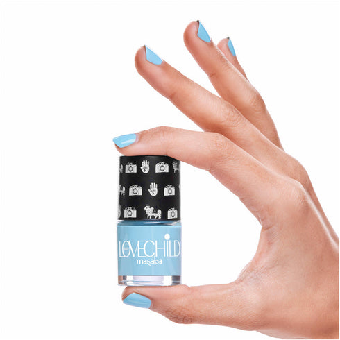 LoveChild Tip Tip  Breathable Powder Blue Glossy Nail Paint
